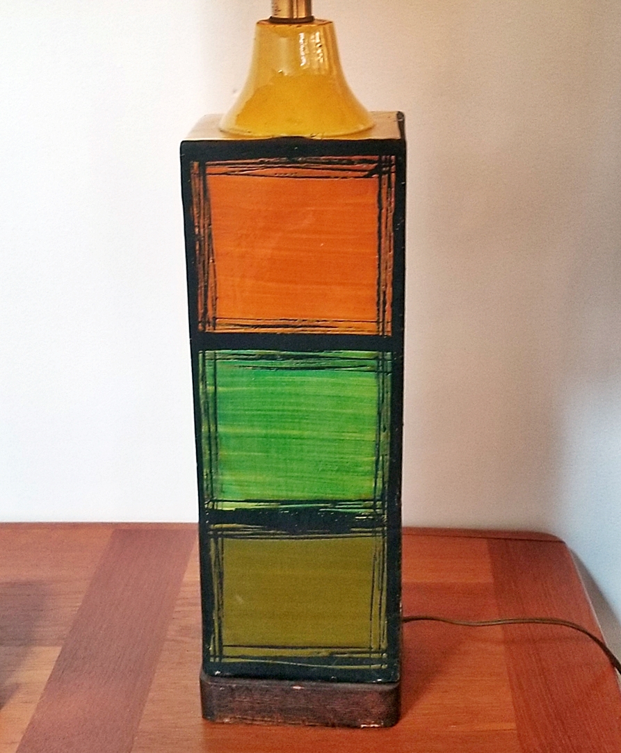 MCM Pottery Lamp By Ivo De Santis for Gli Etruschi, Italy Resize10