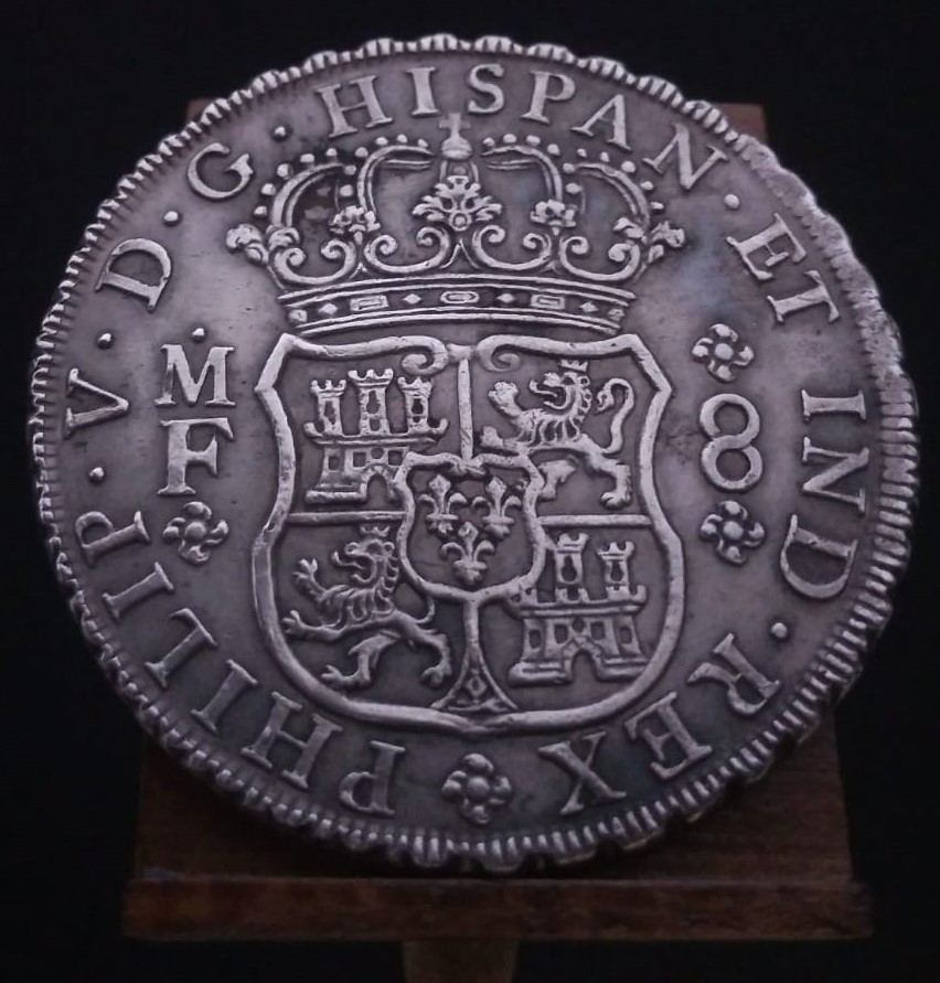 Real de a 8 columnario, 1734, ceca de México. 16116712