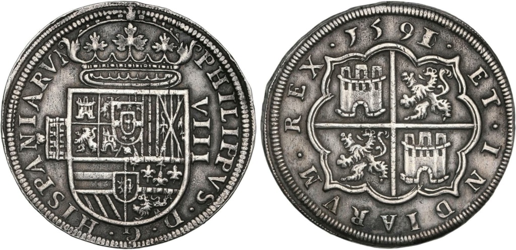 8 Reales del Real Ingenio de Segovia, Felipe II, 1591/0 Image010