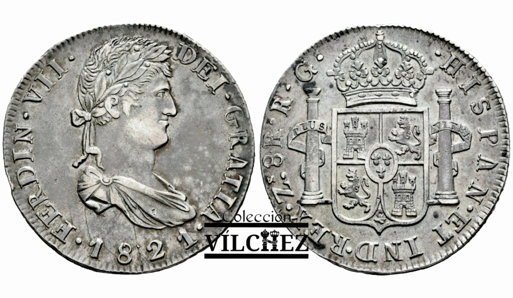 8 Reales de Fernando VII. Zacatecas, 1821.  Img_2282