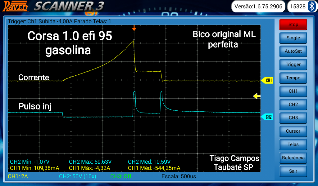 corsa - Corsa 1.0 95 monoponto, pulso e amperagem do injetor ML perfeita  20200716