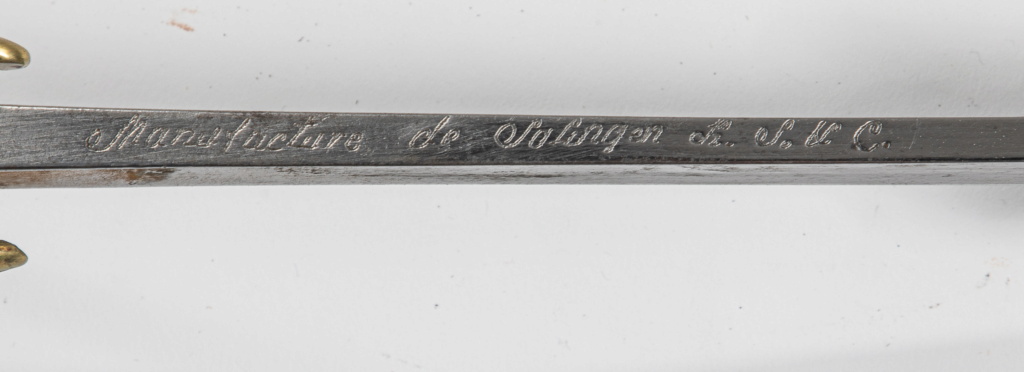 Sabre An XI Solingen R.S. & C. avec fourreau 2 vis sur cuvette d'entrée 15750211