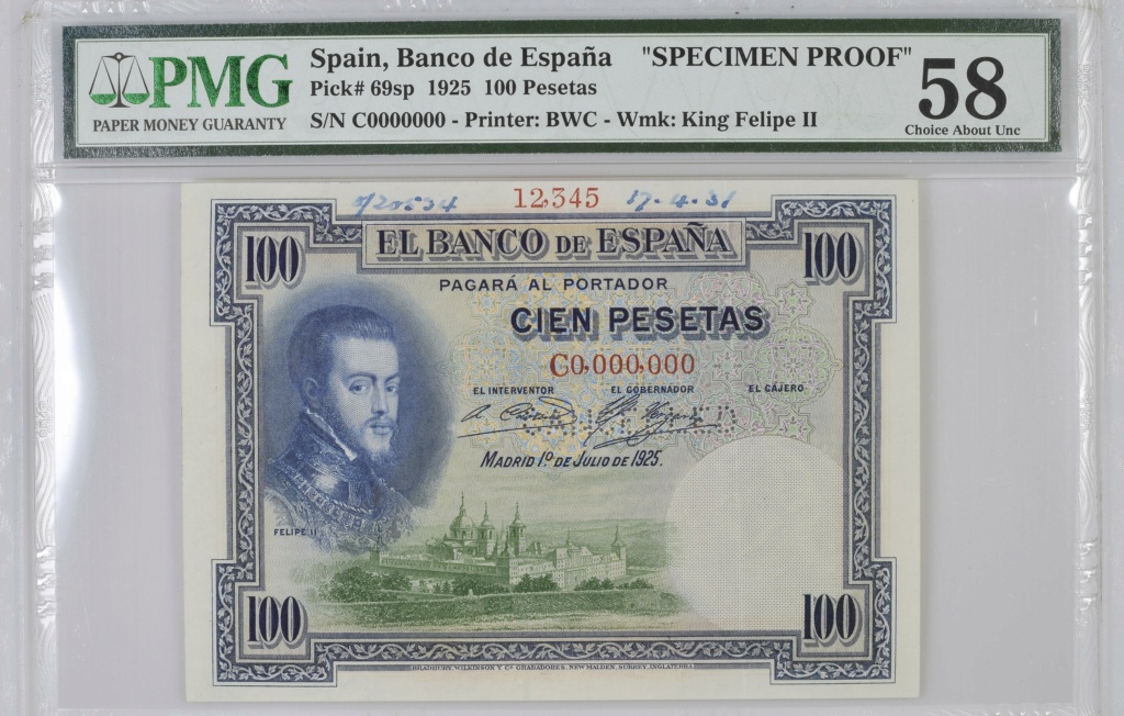 100 pesetas 1925 FELIPE II - Historia viva  Spa_6911