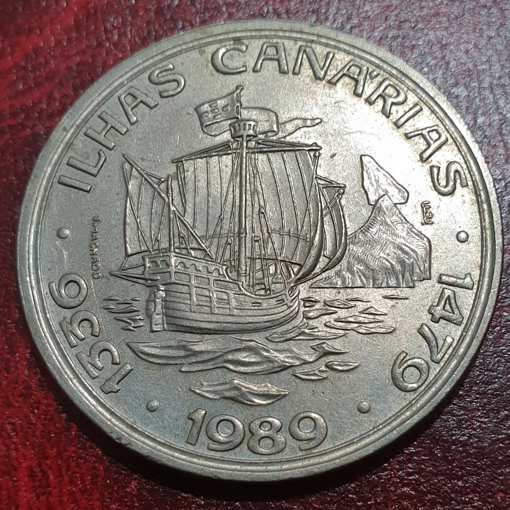 100 escudos de 1989 (Canarias). República de Portugal. Canari11