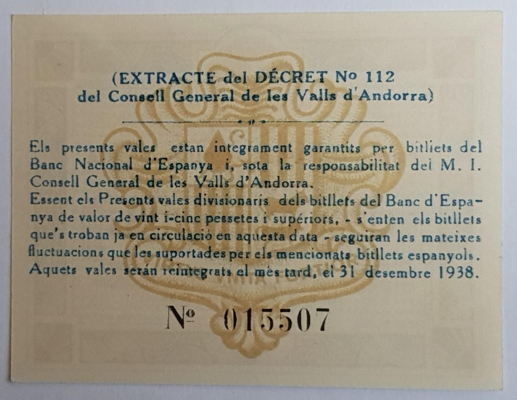 Consulta billetes de Andorra 1936 20180911
