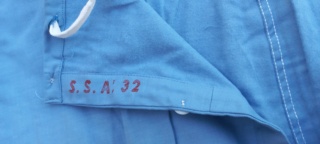Veste et pantalon SSA 32; Pyjamas de blessés ou tenue de médecin-chirurgien ?  20230616