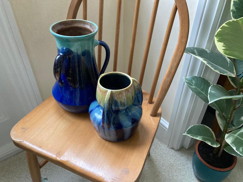 Can anyone identify these vases? Many thanks - Belgium?  V511