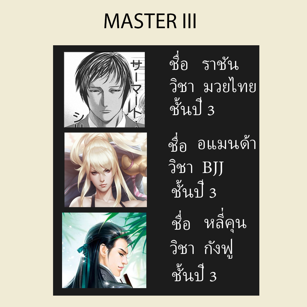 Fight For Grades : เรียนต้องจบ เดี๋ยวอดเป็นจอมยุทธ(รับสมัคร) Oe_110