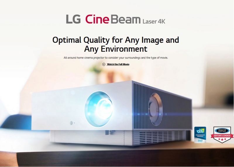 SOLD-4K UHD Laser Smart Home Theater CineBeam Projector 1a13