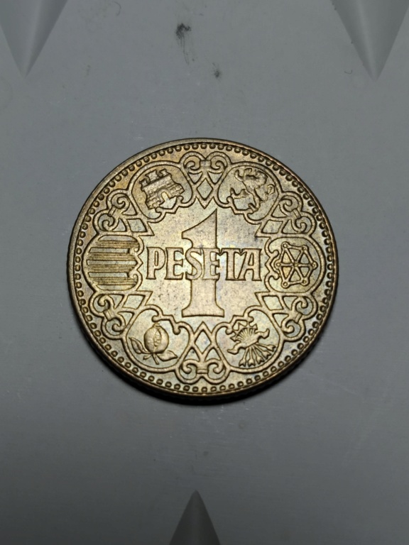 1 peseta 1944. Estado español.  01_anv28
