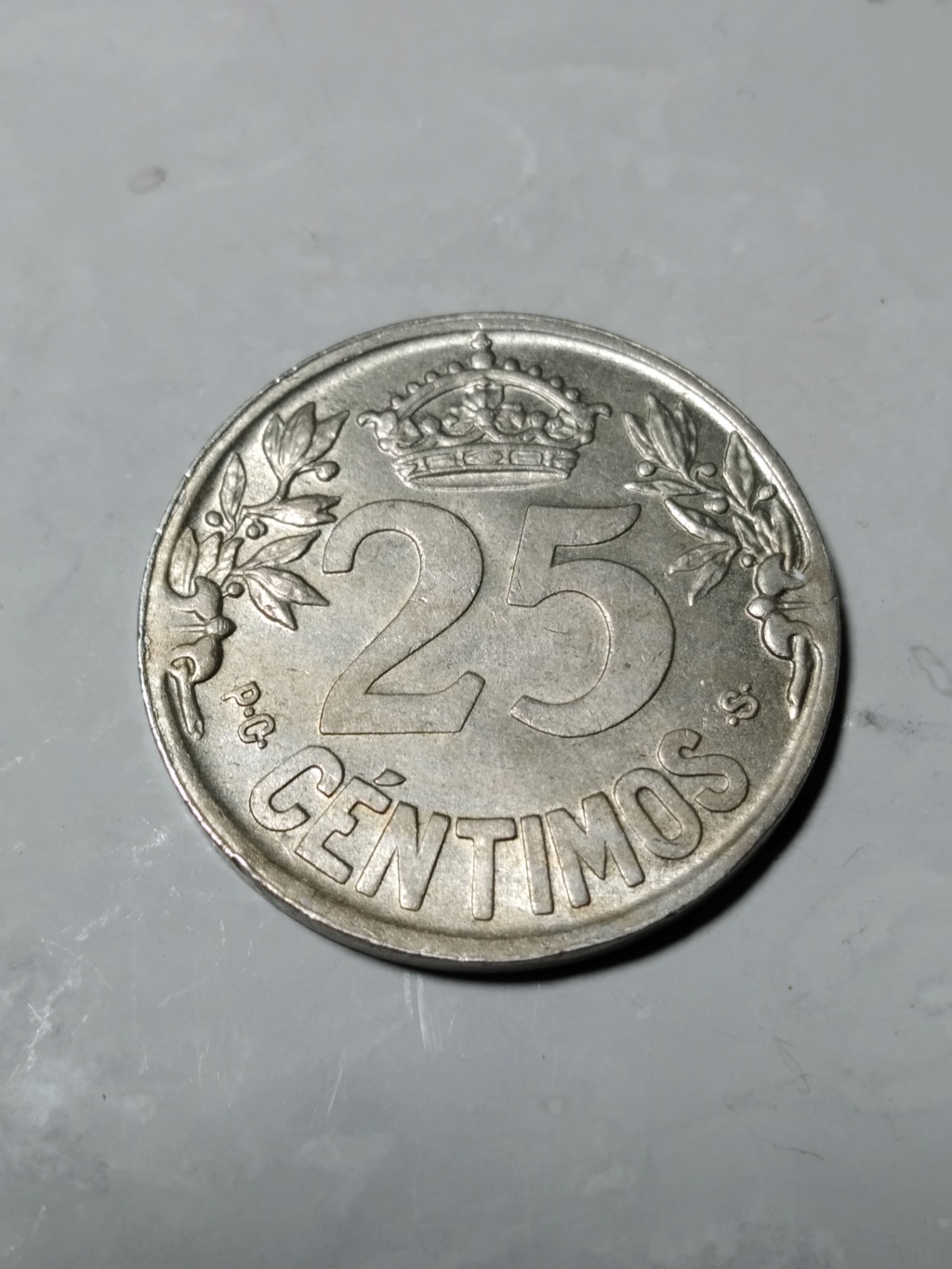 25 Céntimos 1925. Alfonso XIII. 01_rev23