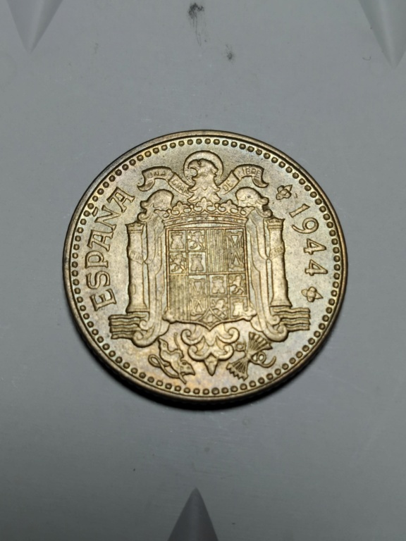 1 peseta 1944. Estado español.  01_rev24