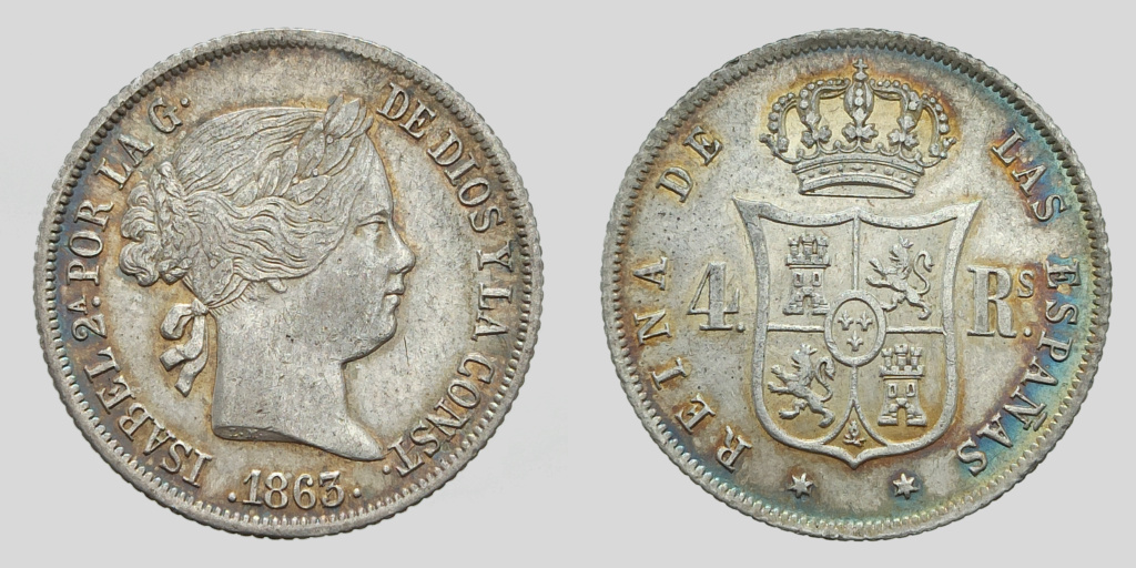Isabel II, 4 Reales de 1863 Iii_is12