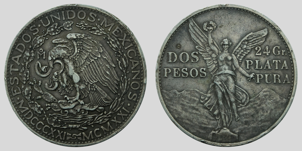 México. 2 pesos. Año 1921 Mexico18