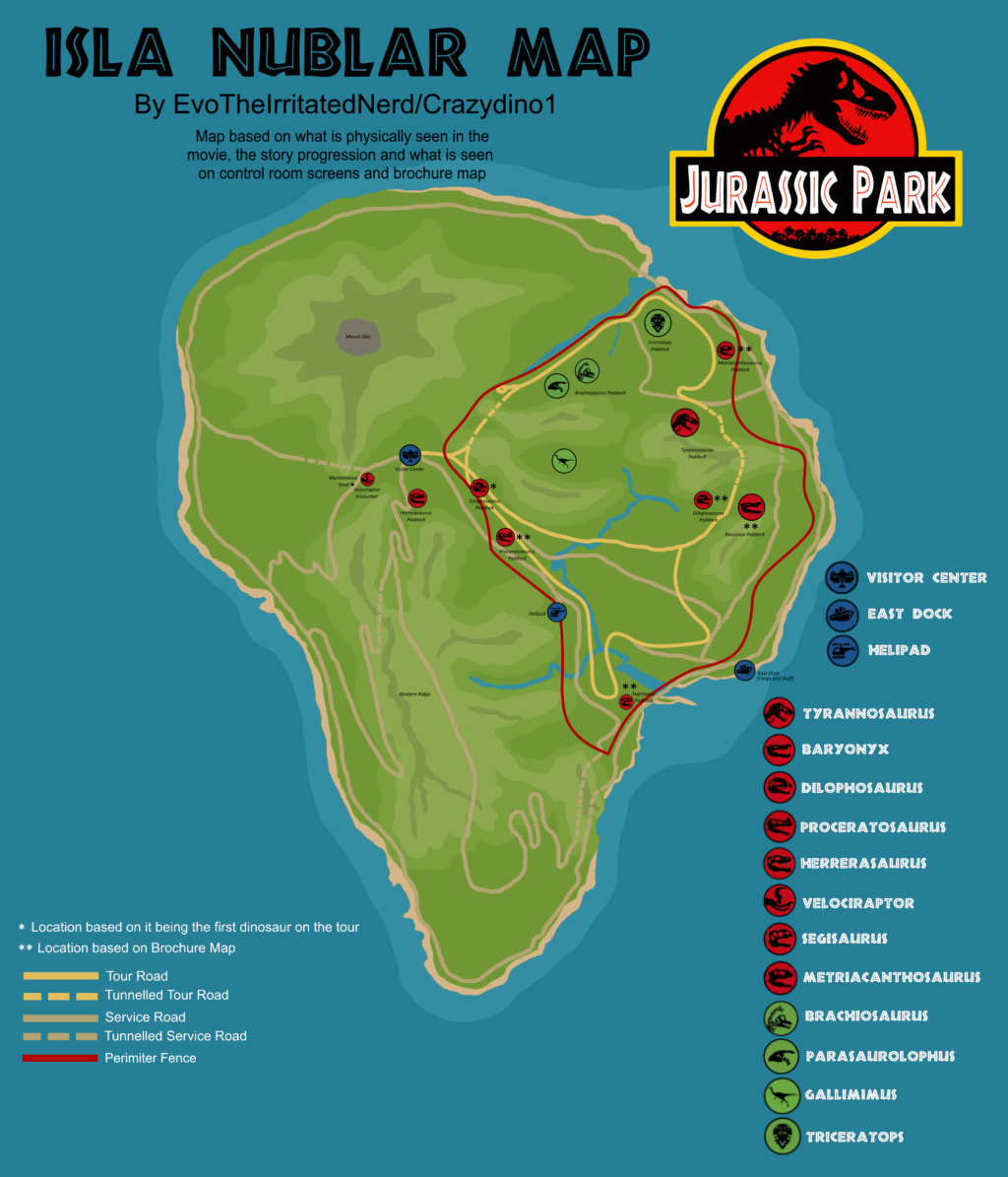 Isla Nublar 1993 Map (Version 6) Nublar10