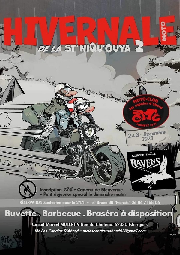 L'Hivernale Moto de la ST Niqu'Ouya à Isbergues (62) les 2 et 3 décembre 2023 39656510