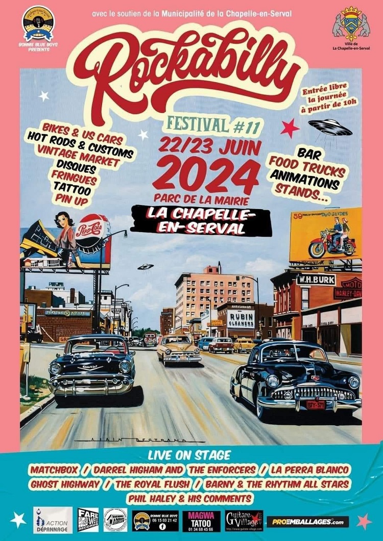 ROCKABILLY FESTIVAL : Bikes and US Cars à la Chapelle en Serval (60) les 22/23 juin 2024 41750712