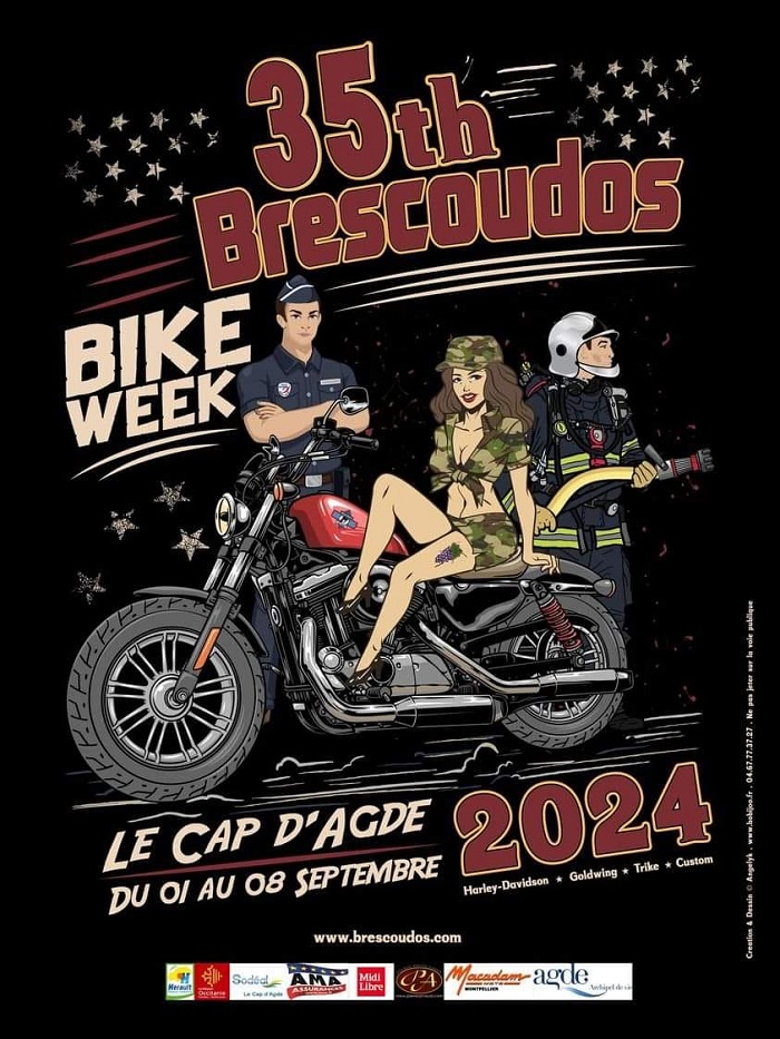35 ème BRESCOUDOS / BIKE WEEK - Le Cap D'Agde (34) du 1er au 8 septembre 2024 42012910