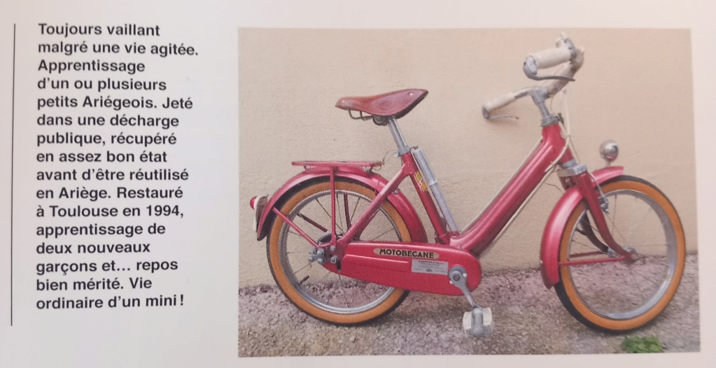 Extrait du catalogue MOTOBECANE 1963 modèle MN enfant  20230384