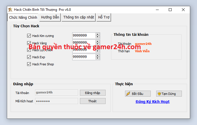 thượng - Hack Chiến Binh Tối Thượng miễn phí Chienb10