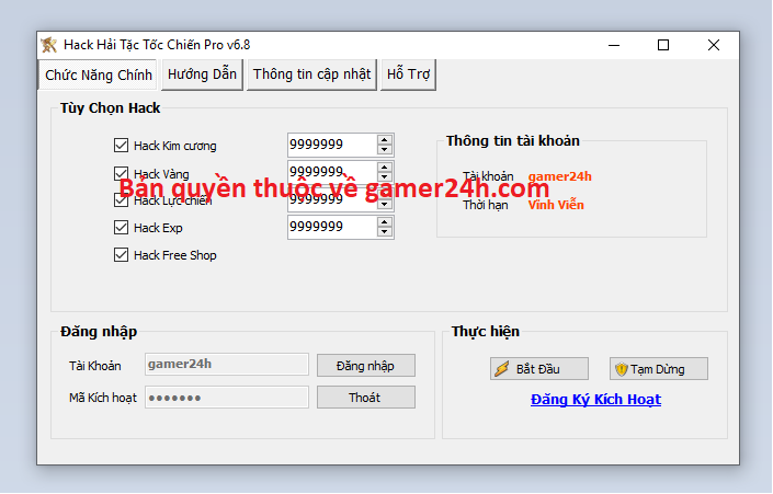 Hack Hải Tặc Tốc Chiến miễn phí Haitac10