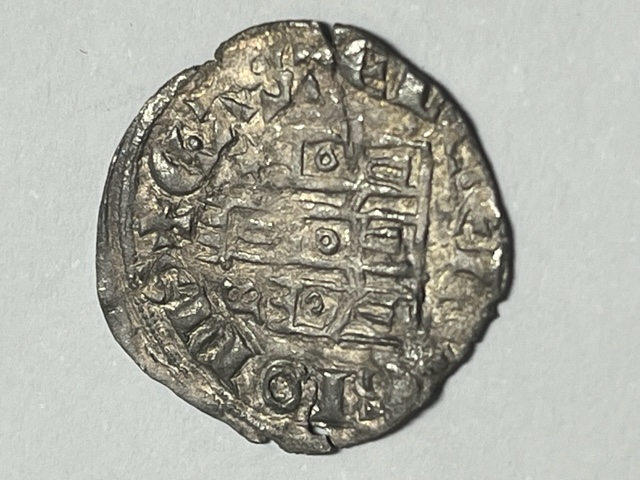 Dinero coronado o cornado de Alfonso XI. Burgos Revers15