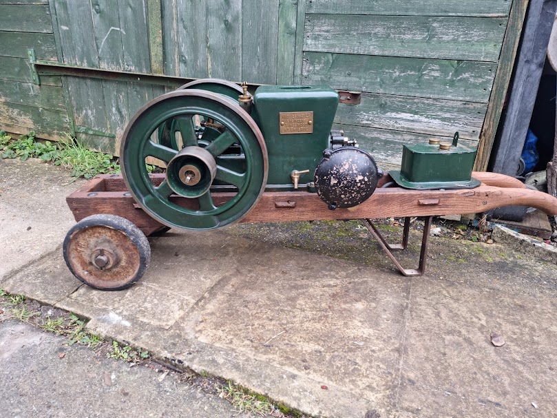 Mackies badged Hobbs 3/4hp engine. made in Frome Somerset.  20240210