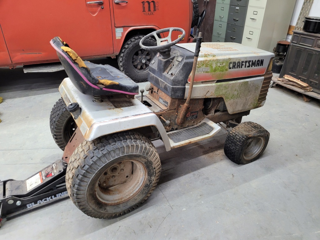 Craftsman gt18 trail mower build 20230310