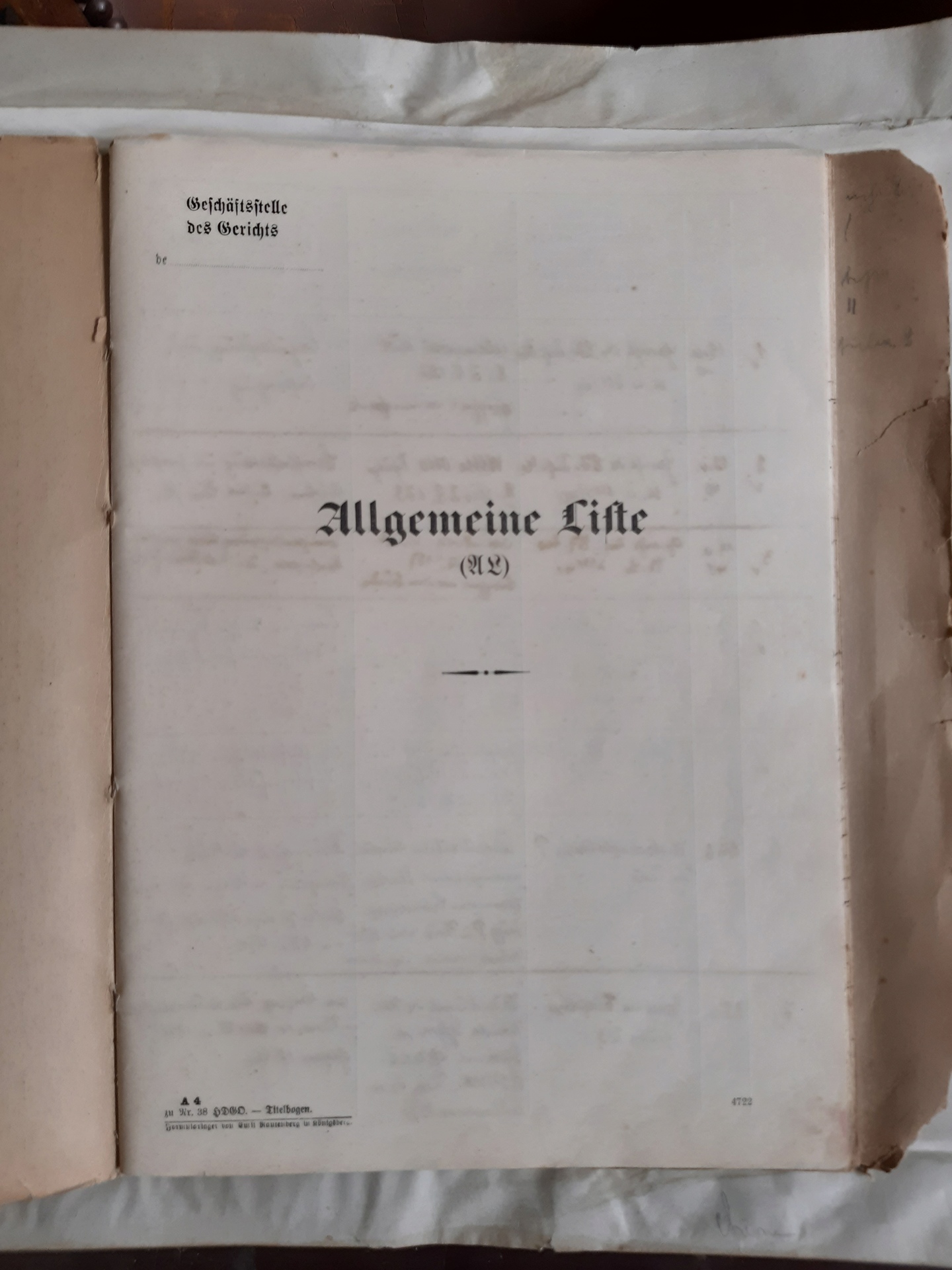 Allgemeine Liste Paris 1940  20240833