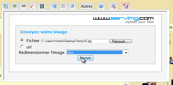 Comment ajouter des images sur le forum 0510