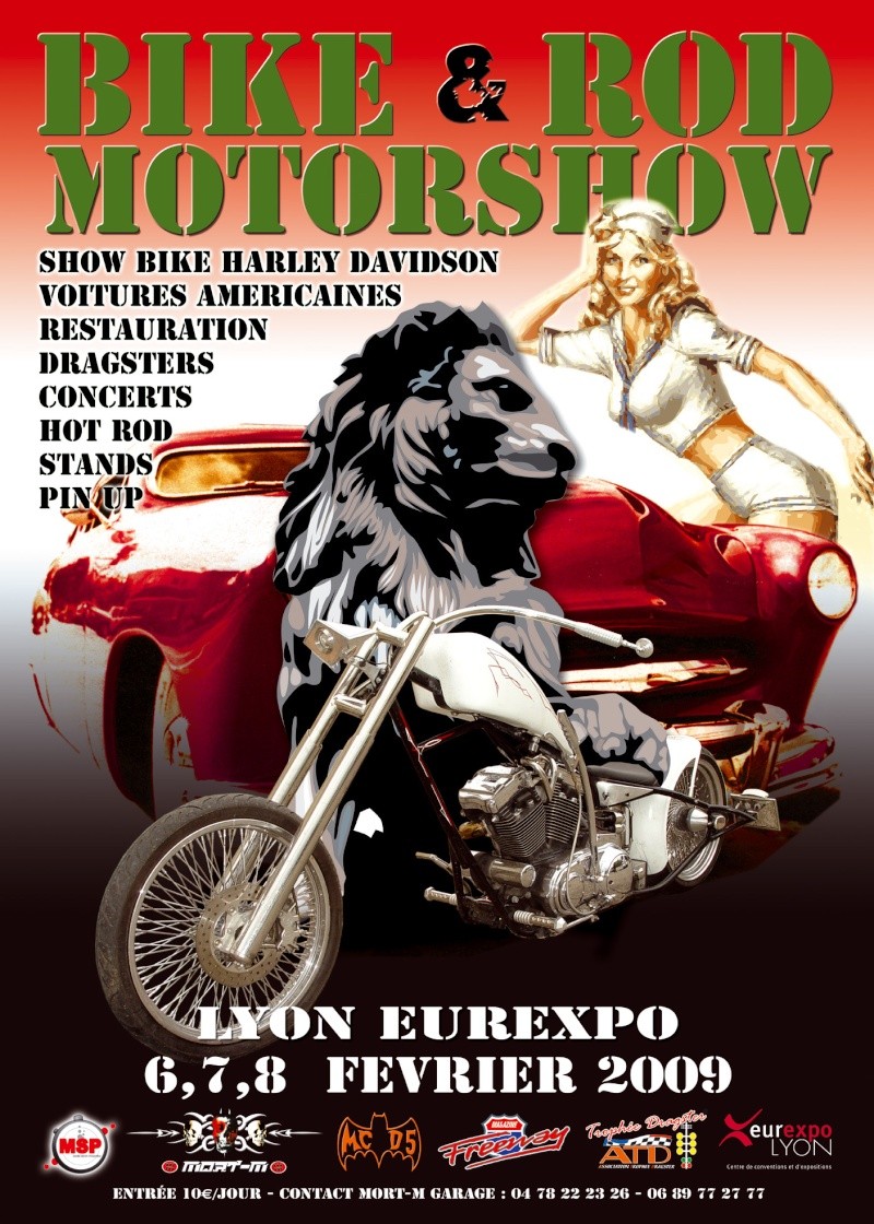 Bike & Motor Show Lyon 6,7 & 8 fevrier 2009 Affich10