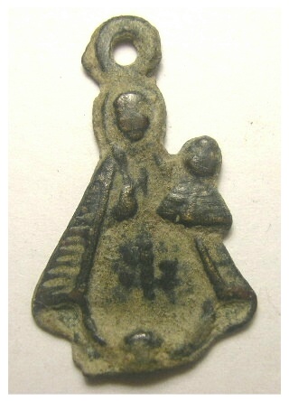 Medalla figurada Virgen de Nieva - s. XVII-XVIII Pastor10