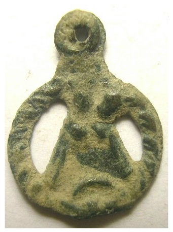 Medalla figurada Virgen - s. XVII-XVIII Pastor12