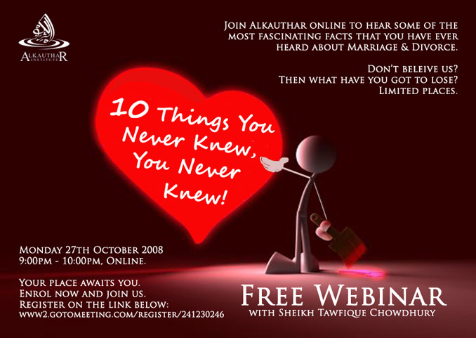 FREE WEBINAR TONIGHT - MARRIAGE AND DIVORCE Webina10