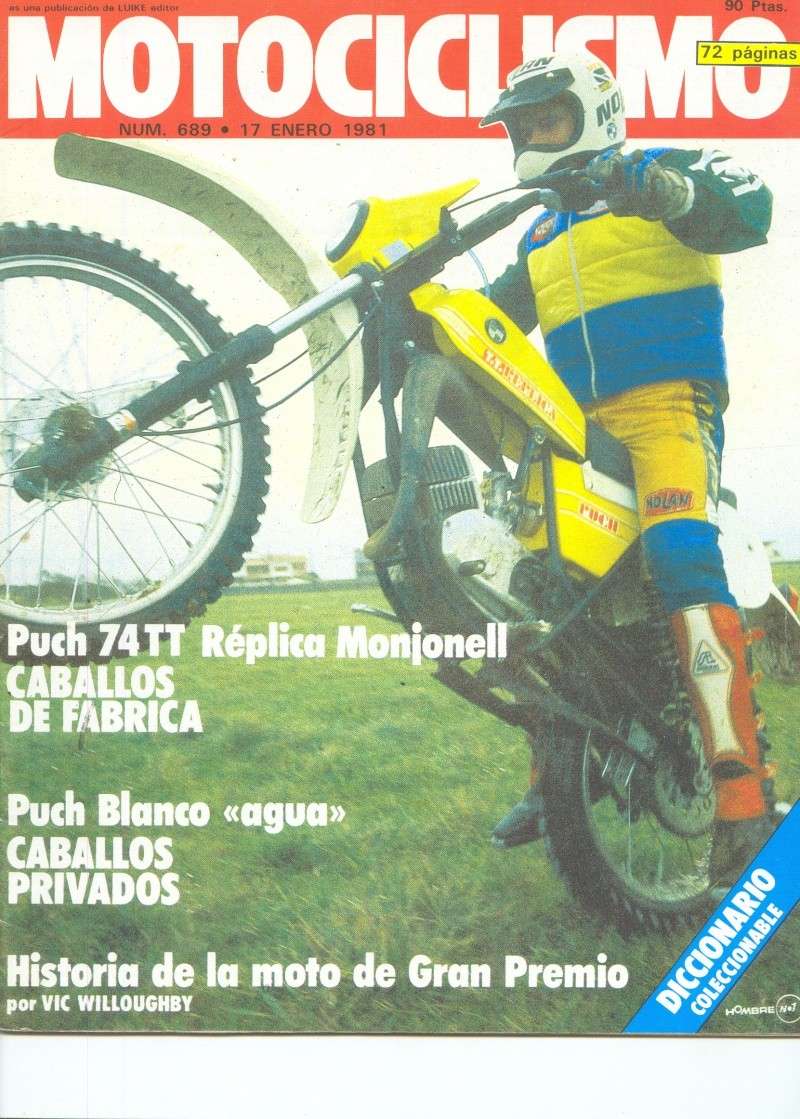 Motociclismo 689 - Enero 1981 - Puch Cobra TT Réplica Monjonell/Puch Cobra X3S Agua C 0011