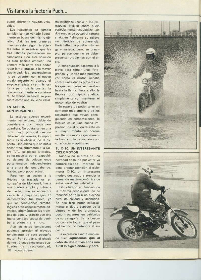 Motociclismo 689 - Enero 1981 - Puch Cobra TT Réplica Monjonell/Puch Cobra X3S Agua C 0610