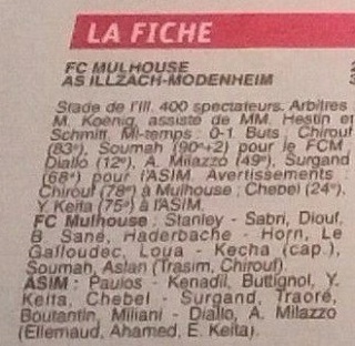[R1] ASIM / FC Mulhouse Fcmasi14