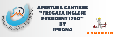 1° Cantiere Fregata Inglese President 1760 (Spugna) Banner13