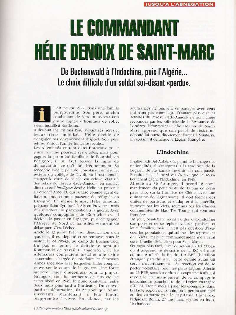 DE SAINT MARC Hélie  - Commandant - LA TRAGEDIE DU CHEF DE GUERRE Numar211
