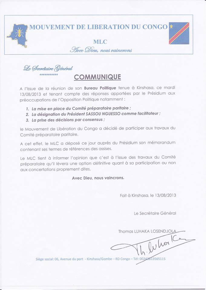 RDC : Joseph Kabila va organiser des "consultations nationales" - Page 3 11737310