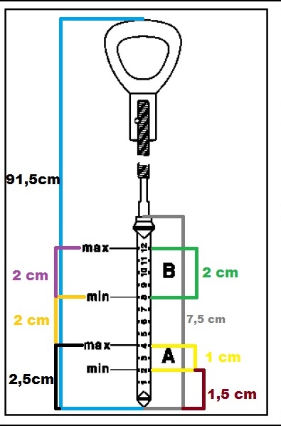 (W168): Como medir o nível de óleo do cambio automático 722.7 - vareta Vareta11