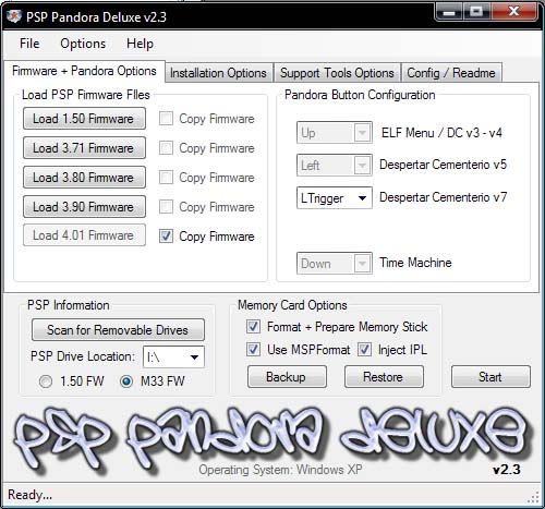 PSP Pandora Deluxe 2.3 410