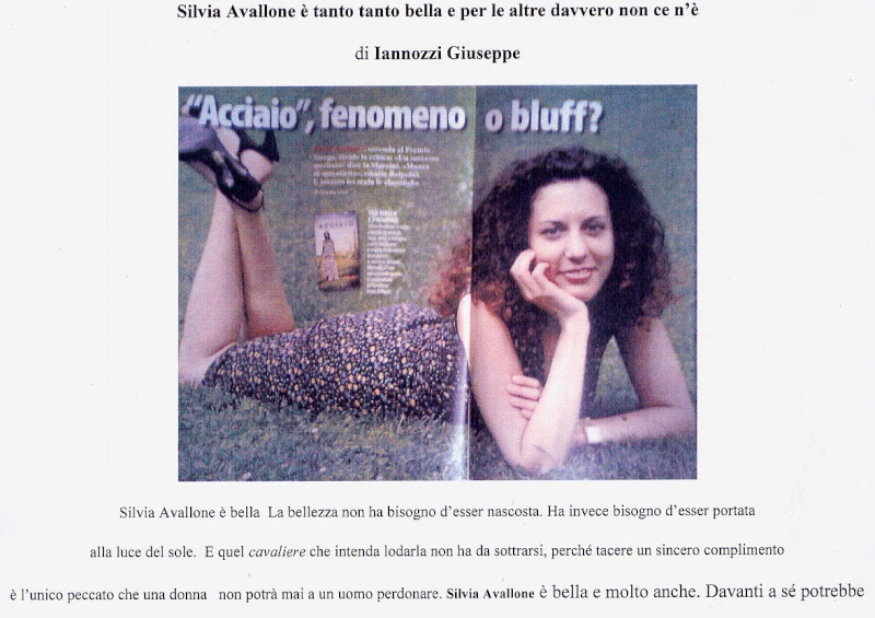 A PROPOSITO DEL POTERE DEI GRANDI EDITORI: IL CASO Di SILVIA AVALLONE! A1_ava27