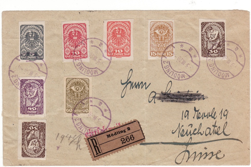 Republik Deutsch-Österreich  -  Bedarfspost Dez. 1918 - Dez. 1921 Img18