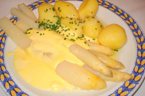 German ~ Spargel ~ Asparagus with Hollandaise Sauce  Sparge10