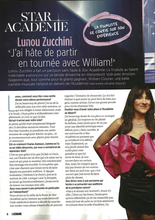 Lunou Zucchini - J'ai hâte de partir en tournée avec William! Image104