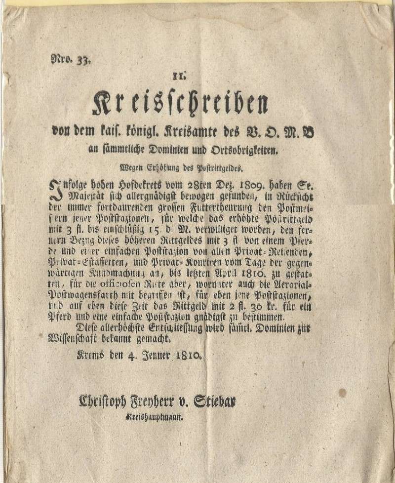 Postgeschichtliche Belege 1809_k10