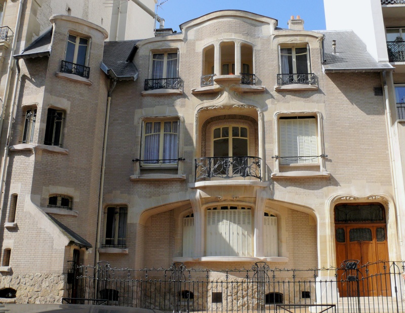 STREET VIEW : les maisons art nouveau  Paris_10