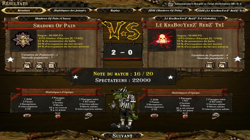 [Groupe 1] (Alikaa) Lé KraBouYerZ' RedZ' TrI 0 - 2 Shadows of Pain (Gros) Bloodb25