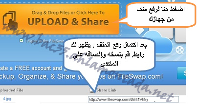 طريقة تخزين (رفع) الملفات في موقع fileswap 4_bmp11